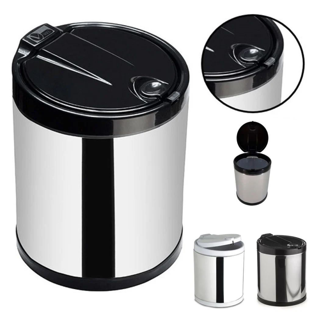 Lixeira de Pia Inox com Tampa Click 2,5L Viel