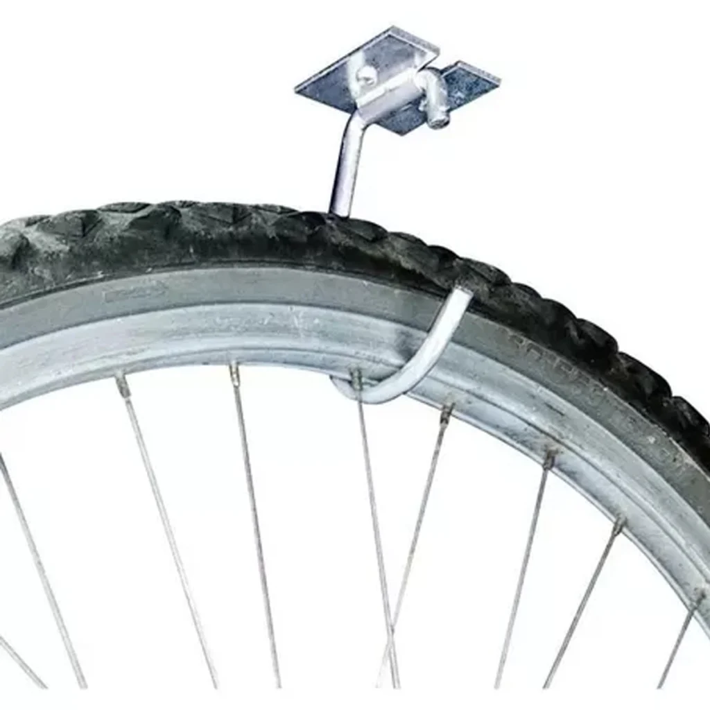 Gancho para Bicicleta de Parede e Teto Aço Zincado 20kg