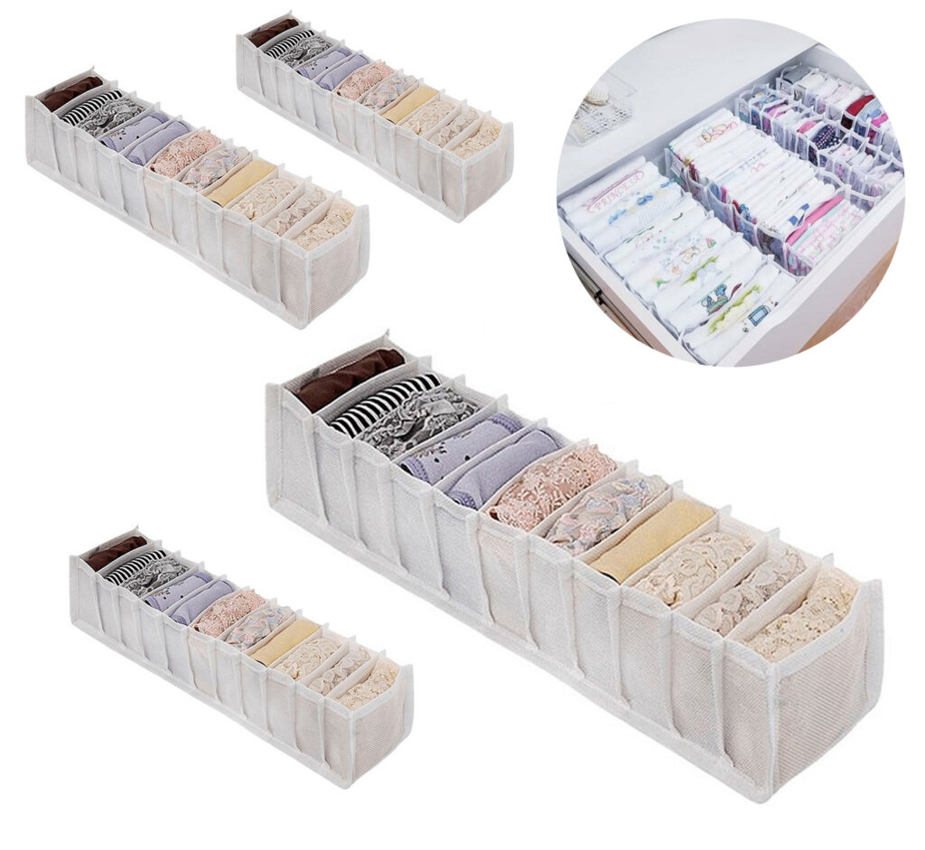 Kit 4 Colmeias Organizadoras TNT Brancas 11 Divisórias - Imagem 5