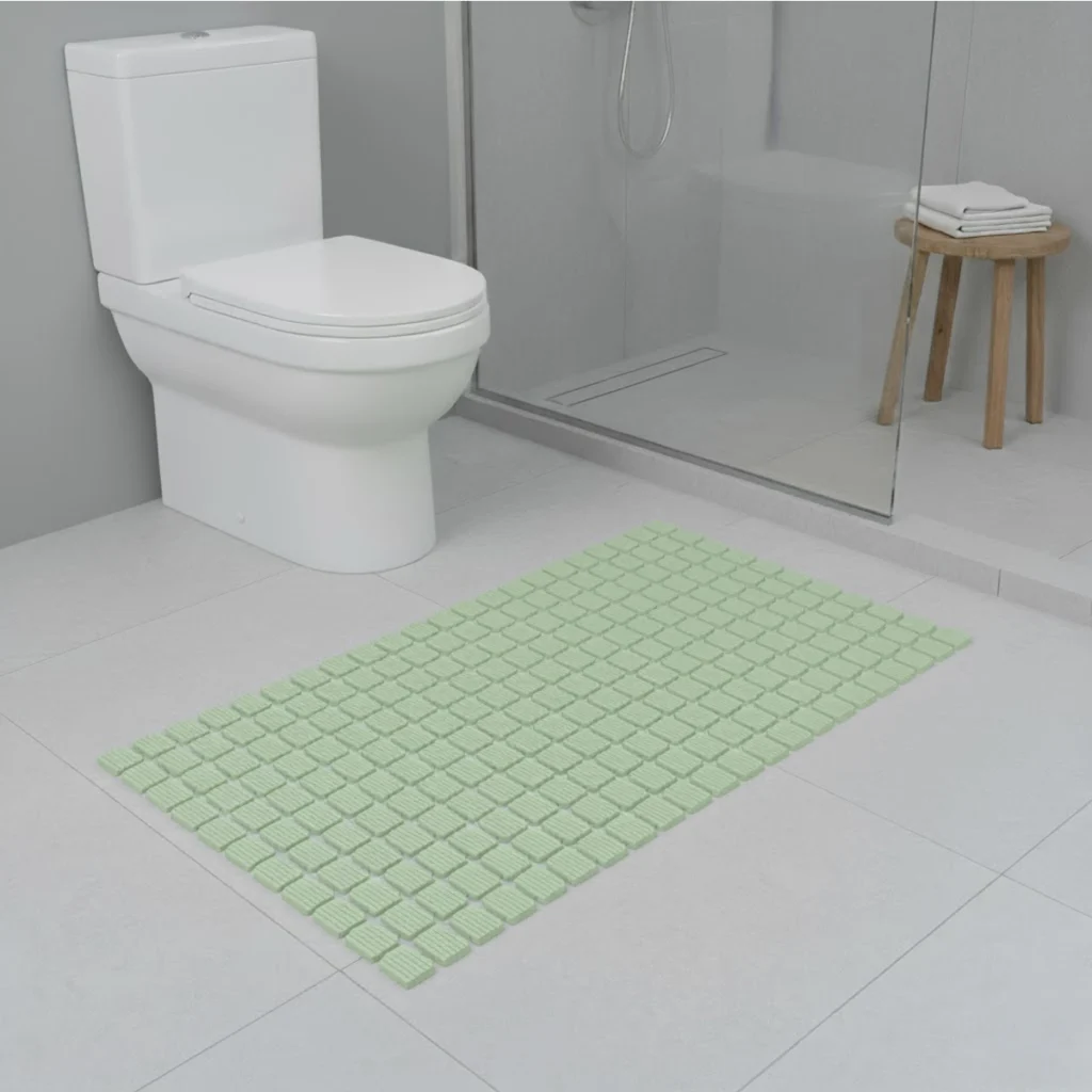 Tapete para Box com Ventosa Flex Deck Verde 68x36cm Kapazi