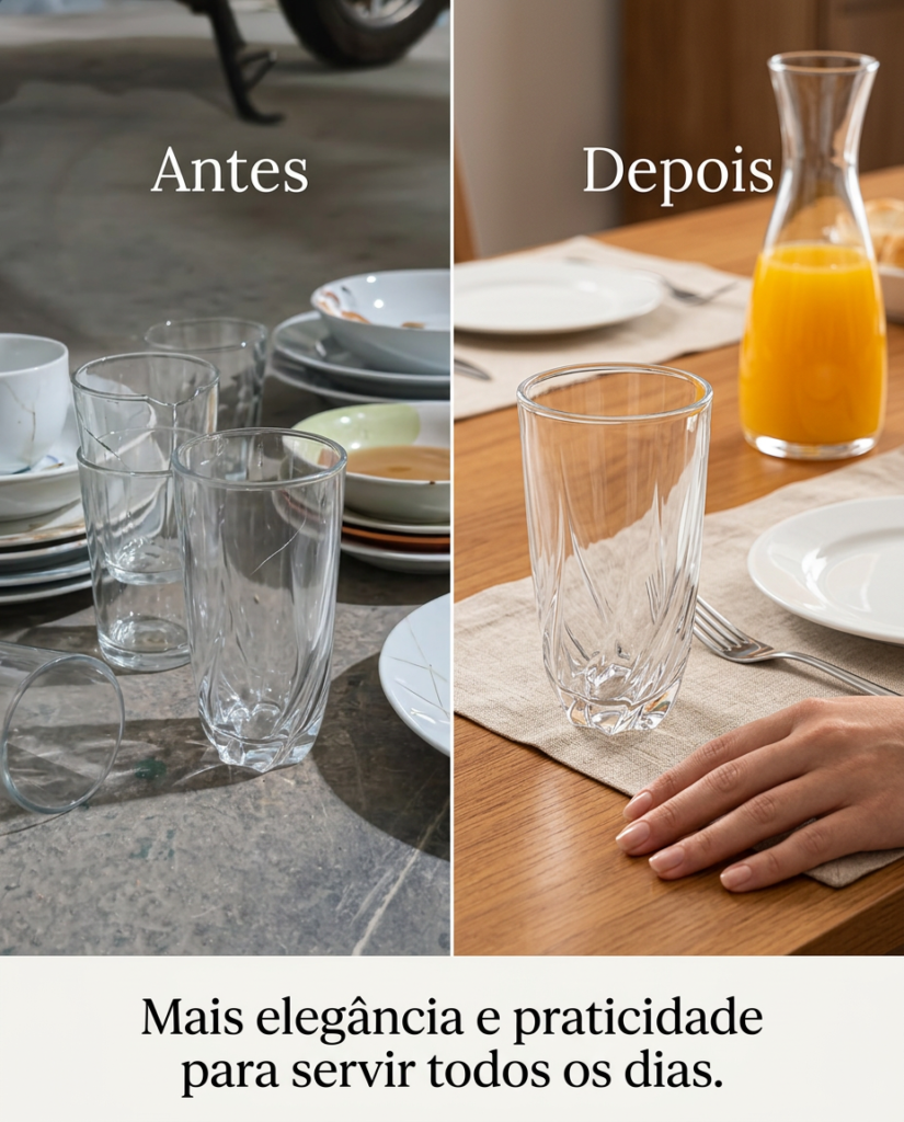 Copo de Vidro Grosso Vienna 340ml para Água e Suco - Imagem 8