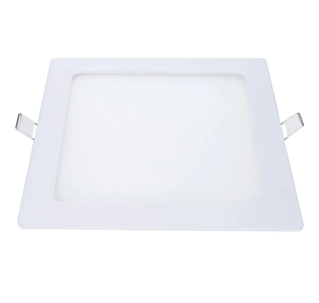 Painel Plafon LED Embutir Quadrado 12W 17x17cm Branco Frio