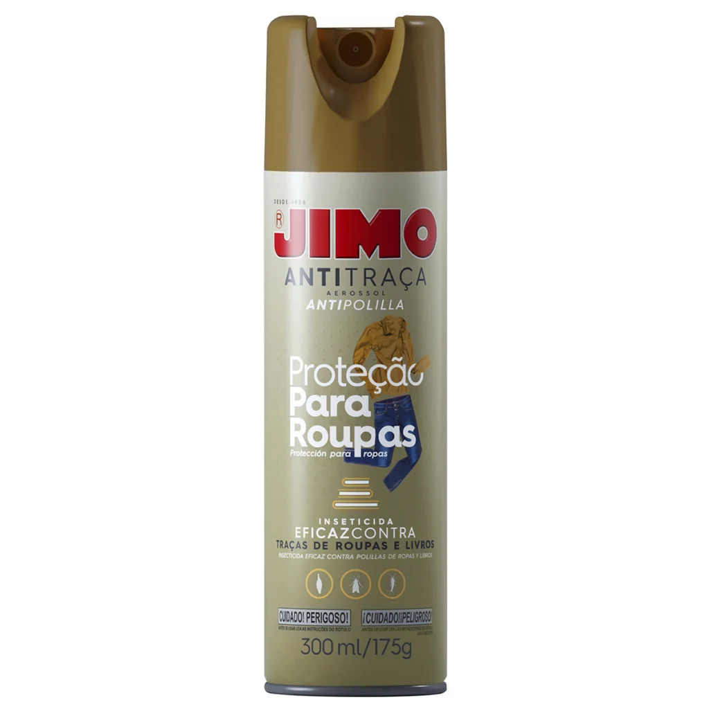 Anti Traça Spray 300ml para Roupas e Livros Jimo