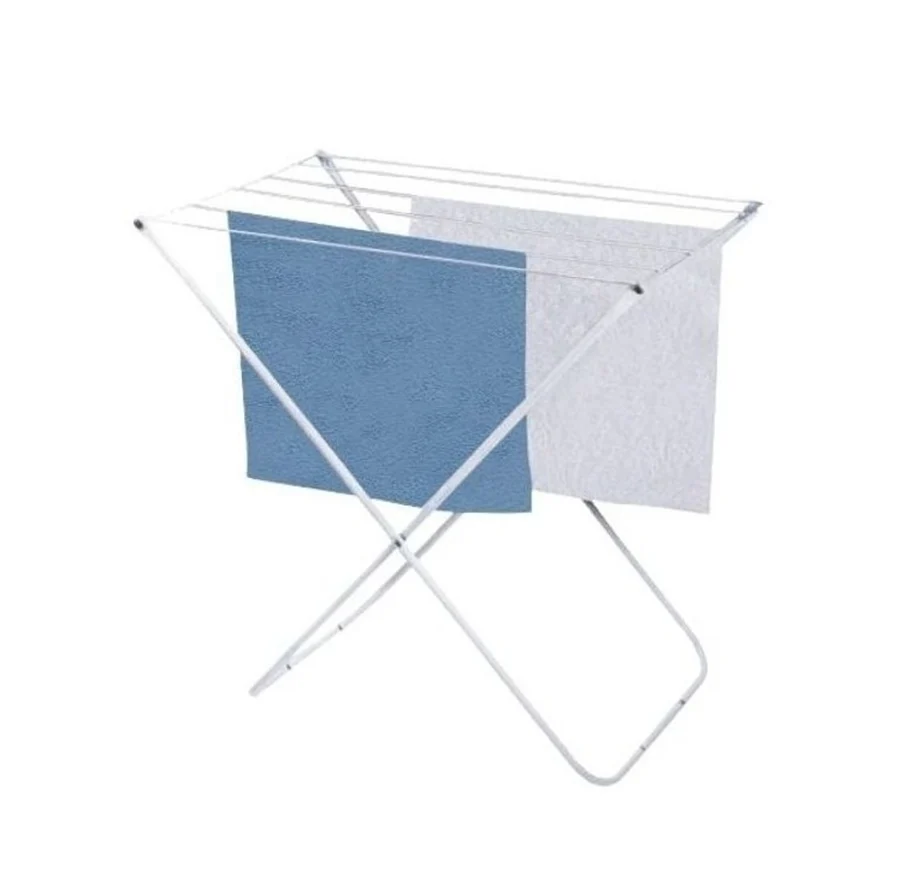 Varal de Chão Portátil em Aço 80cm 8kg Branco