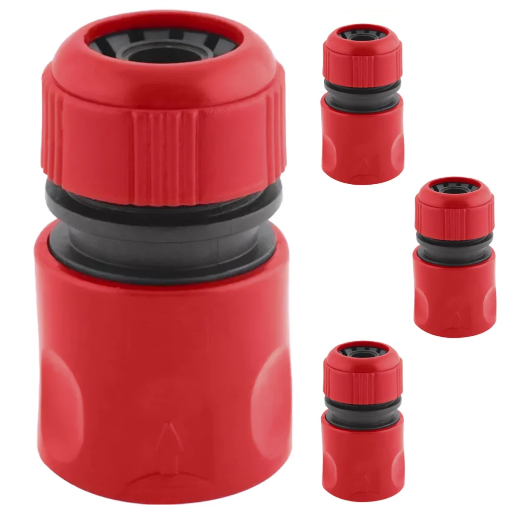 Kit 4 Engates Rápidos para Mangueira 1/2" com Bloqueador