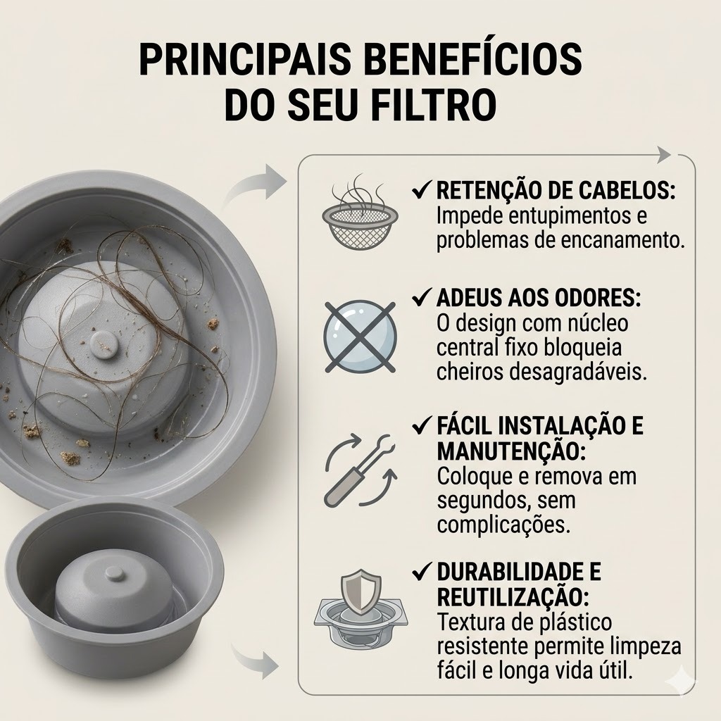 Adaptador para Ralo Anti Odor Tira Mau Cheiro Astra - Imagem 8