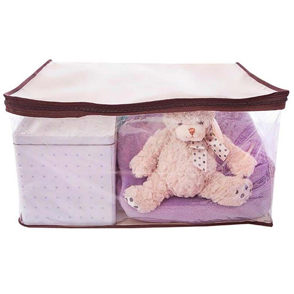 Kit 2 Organizadores Porta Edredom com Zíper 60x50cm Secalux - Imagem 2
