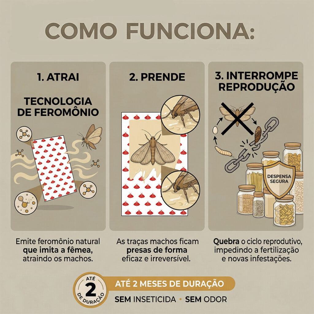 Anti Traça de Alimentos para Despensa 20 Unidades Jimo - Imagem 8