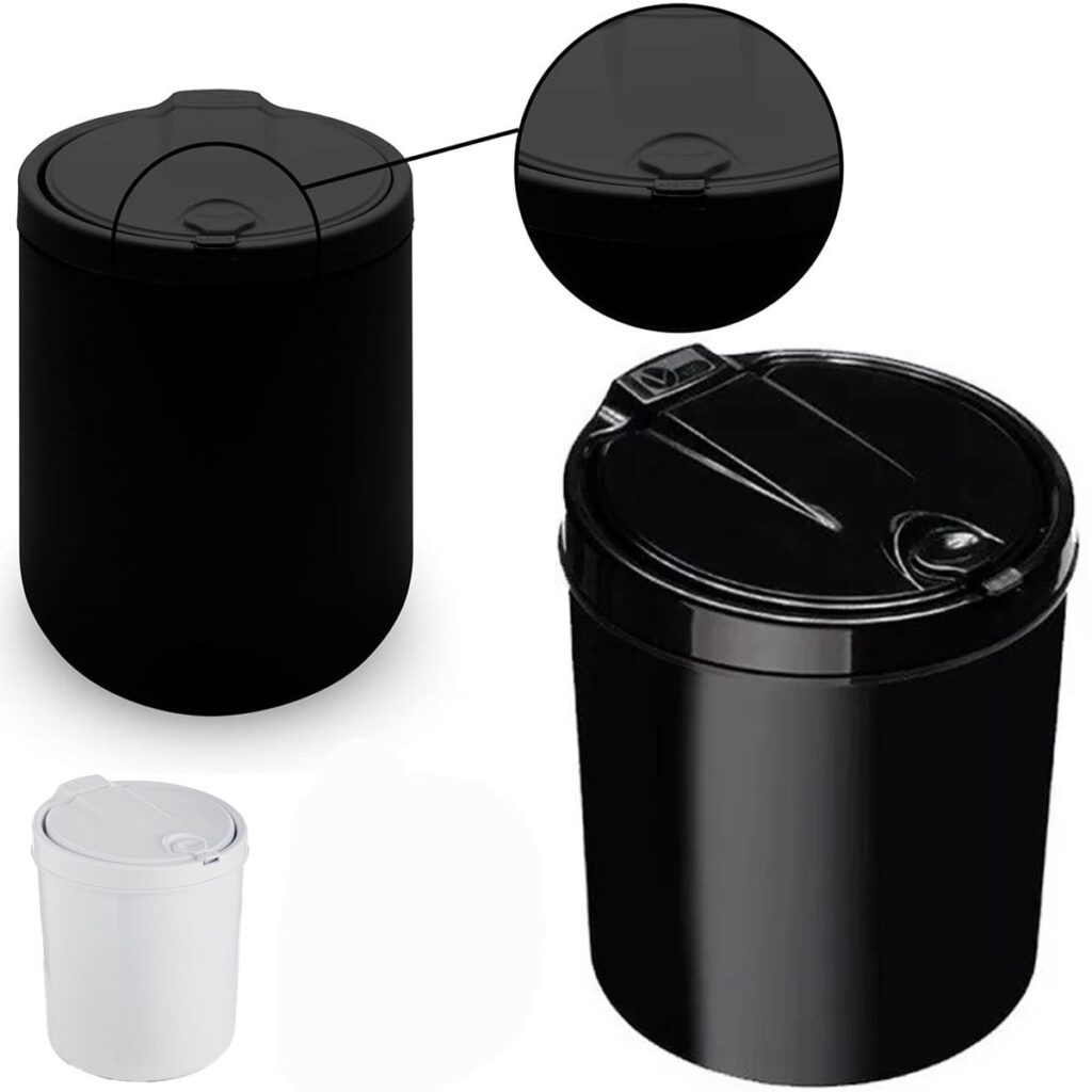 Lixeira com Tampa Click 6L para Banheiro e Cozinha Viel - Imagem 7