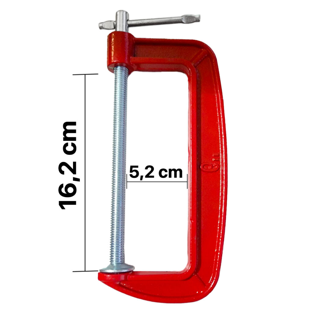 Grampo Sargento Tipo C 2, 3, 4 e 6 Polegadas Kit 4 - Imagem 2