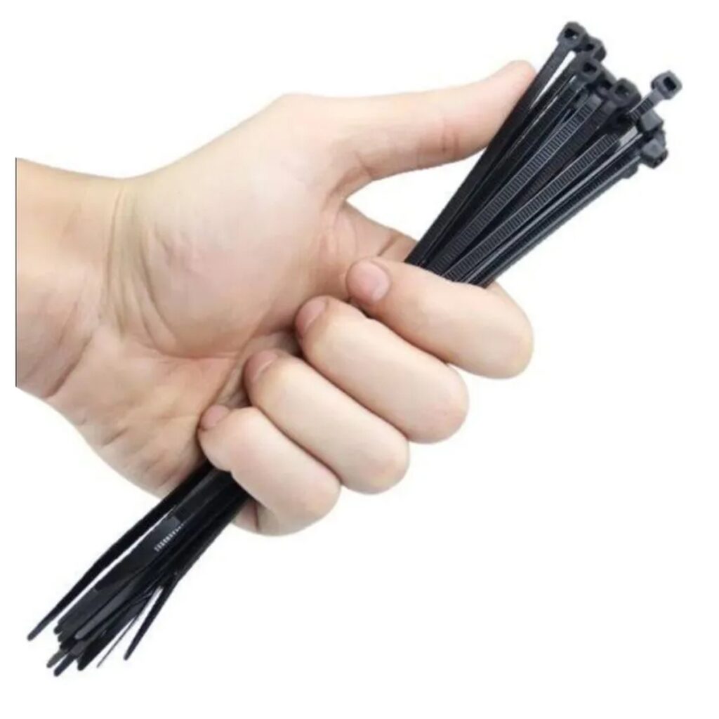 Abraçadeira de Nylon Enforca Gato 150x2,5mm Preta Kit 1000 - Imagem 6