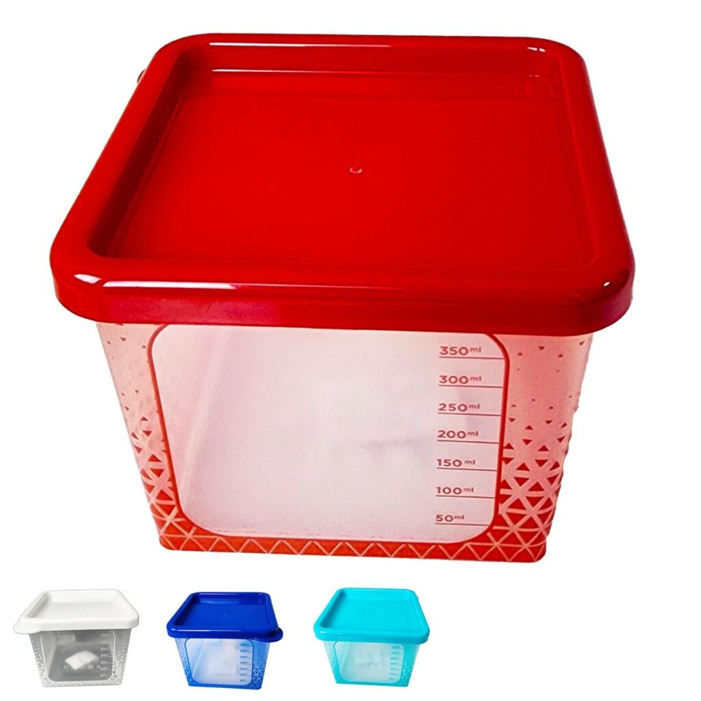 Pote com Tampa Quadrado P 350ml para Freezer Potte - Imagem 6
