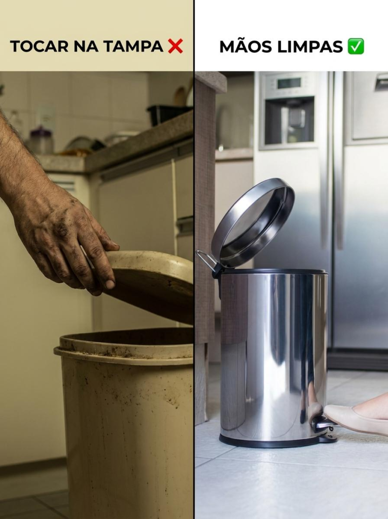 Lixeira Inox com Pedal 4,5L e Recipiente Removível Viel - Imagem 4
