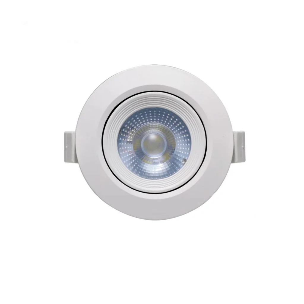 Spot LED de Embutir Direcionável Redondo 5W Kit 10