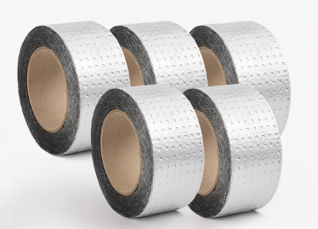 Fita Impermeável para Telhado Prateada 5cm x 10m Kit 5