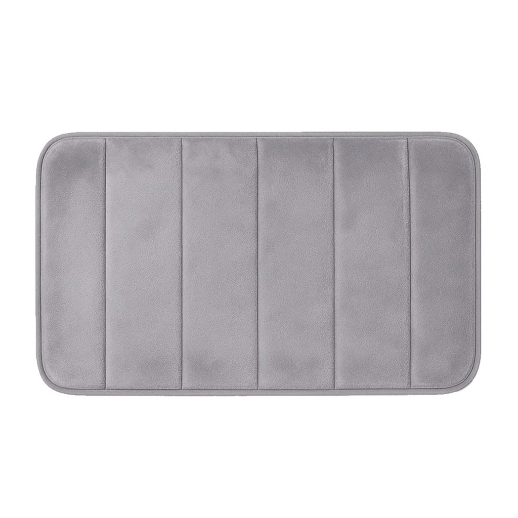 Tapete de Banheiro Nuvem Super Soft Cinza 60x40cm Kapazi