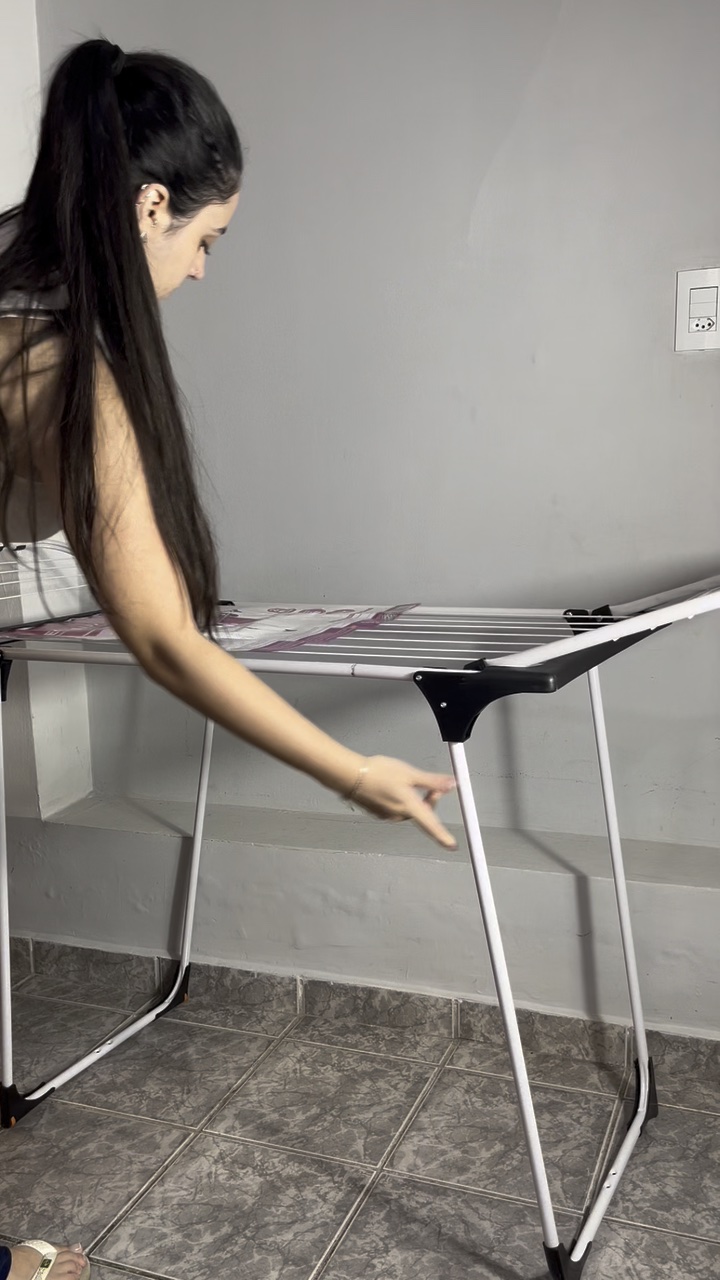Vídeo: Varal de Chão Malta com Abas Dobrável 16kg Branco Secalux